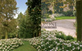 Giardino in bianco sui colli romani
