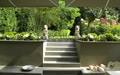 Jardin blanc sur les collines romaines
